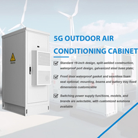 Gabinete de Telecomunicaciones para Exteriores con Aire Acondicionado para Estación Base 5G, IP65 Impermeable, Rack de 19 Pulgadas, Acero Galvanizado, Venta al Por Mayor