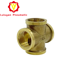 Nhà Máy kbza Brass áp lực cao 4 cách hose barb nối cho nước công nghiệp/khí nén ống phụ kiện - Product Image 3