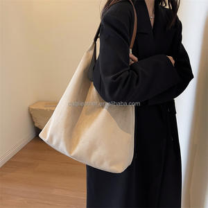 Nouveau sac fourre-tout compact décontracté en daim avec fermeture éclair, sac à main rétro polyvalent en velours, imperméable, pour femme, idéal pour le travail - Product Image 3