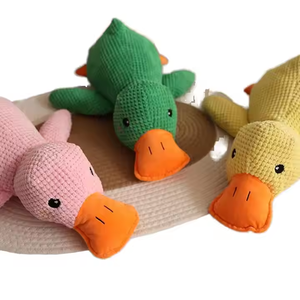 Çevre dostu altın saç Corgi köpek oyuncak peluş yastık Bite dayanıklı taşlama diş ses köpeğin yalnız kabartma Pet ürünleri yapar - Product Image 4