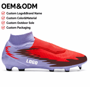 <span class=keywords><strong>Botas</strong></span> <span class=keywords><strong>de</strong></span> Fútbol Personalizadas OEM, Tacos <span class=keywords><strong>de</strong></span> Entrenamiento <span class=keywords><strong>de</strong></span> Cuero Sintético, Unisex, para Exteriores, para Todas las Temporadas - Product Image 1