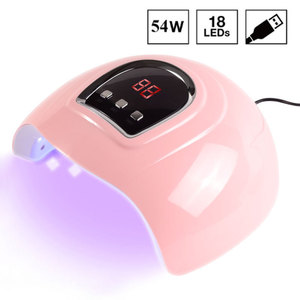 เครื่องอบเล็บยูวี LED ขนาดเล็ก 54W พร้อมหลอด LED 18 ดวง สำหรับอบเจลขัดเงา แบบพกพา ใช้สำหรับทำเล็บมือที่บ้านหรือร้านเสริมสวย - Product Image 1