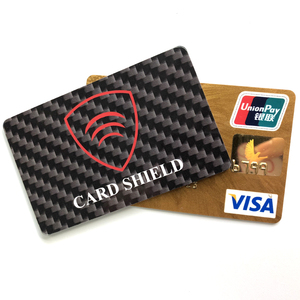 HF <span class=keywords><strong>UHF</strong></span> E-field RFID Blocage de carte <span class=keywords><strong>Brouilleur</strong></span> de signal Blindage PVC Carte de crédit Carte NFC Blocker pour la sécurité des paiements - Product Image 1