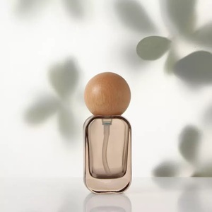 Nuevo Diseño de Envases Transparentes para Productos de Cuidado de la Piel, Botellas de Vidrio para Lociones de 30 ml, 50 ml, 100 ml y 120 ml, Tarro de Vidrio para Crema de 30 g con Tapa de Madera - Product Image 4