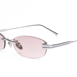 מגנים בסגנון וינטג אופנה משקפי שמש לנשים וגברים עם משקפי שמש ללא מסגרת משקפיים עם v400 עדשות ורוד - Product Image 2