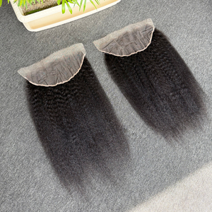 Venta al por mayor de cabello humano frontal de encaje HD 13x6 de 16 pulgadas, liso rizado, cabello virgen brasileño y cierres 5x5 6x6 para mujeres afroamericanas - Product Image 5