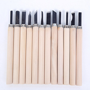 Juego de cuchillos de tallado, Mini cinceles con mango de madera, herramienta de corte práctica - Product Image 6