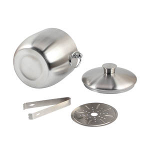 Stainless Steel 2L Double-Walled <b>Ice</b> <b>Bucket</b> <b>with</b> <b>Lid</b> for Cooling Beer for Champagne Wine and Fruit at Parties - Product Image 4