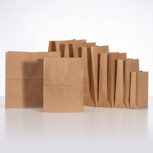 Rượu kraft có thể tái chế tùy chỉnh Baguette giấy bao bì thực phẩm Túi không có xử lý hoa nâu kraft túi giấy - Product Image 1