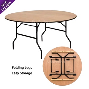 New Arrivals Duty Commercial Wooden <b>Foldable</b> Event <b>Table</b> Durable Outdoor Wedding Banquet Dining <b>Table</b> for Events & Weddings - Product Image 2