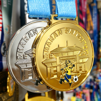 Médailles en métal personnalisées 3D or argent bronze prix de football médaille de sport vente en gros
