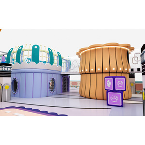 อุปกรณ์สนามเด็กเล่นในร่มพลาสติกสำหรับโรงเรียนและสถานที่สาธารณะ - Product Image 5