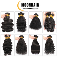 Vente en gros de mèches de cheveux indiens bruts doublement étirés, 100% cheveux humains alignés sur la cuticule, ondulés, provenant de donneurs, pour revendeurs