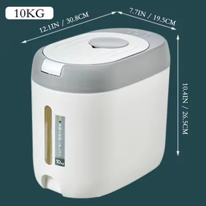 Wholesale 5KG Kitchen Plastic Storage Container Moisture-Proof Insect-Proof Airtight Rice <b>Bin</b> Food Storage Container - Product Image 5