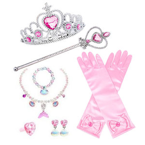 Vestidos de Princesa <span class=keywords><strong>Ariel</strong></span> <span class=keywords><strong>La</strong></span> <span class=keywords><strong>Sirenita</strong></span> para Niñas con Amuletos para Fiesta de Carnaval y Disfraz de Halloween Infantil - Product Image 5