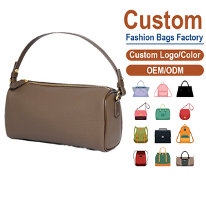 Bolso de Cuero Genuino Simple para Llevar Bajo el Brazo, Bolso Bandolera de Invierno con Cadenas, Correa Ajustable, Textura de Alta Gama, para Viajes Diarios, OEM/ODM Personalizado - Product Image 1