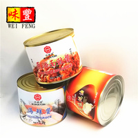 Boîtes en métal blanc, Certification d'usine, hcp BRC 50g, marque chinoise, 5lb pour Sauce de haricots noires