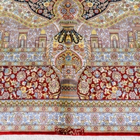 8x10ft véritable couverture naturelle style persan turc fait à la main 100% tapis de soie chinois