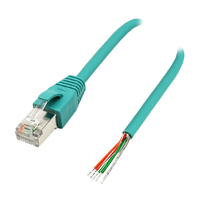 8P8C RJ45 Conector de cable de estaño Chapado en aleación de cobre Terminales de latón de 8 pines Terminación de tornillo Red recta de forma circular