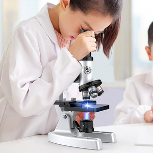 High Definition Optical <b>Microscope</b> 10X 40X LED Light For Kids Science Education Teaching Lab Use - Product Image 2