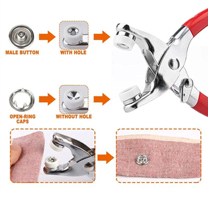 Outils d'installation de boucle de <span class=keywords><strong>pression</strong></span> à cinq griffes <span class=keywords><strong>pince</strong></span> de fixation à bouton-<span class=keywords><strong>pression</strong></span> en métal <span class=keywords><strong>pour</strong></span> la <span class=keywords><strong>couture</strong></span> d'artisanat en cuir de vêtements - Product Image 5
