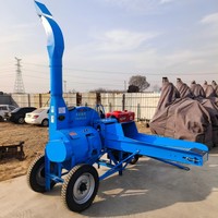 Haute qualité paille alimentation animale herbe fourrage hachoir coupe-paille Machine meuleuse combinée Machine herbe hachoir pour bétail