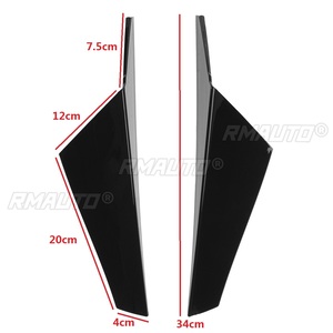 Paire de couvre-bandes décoratives latérales de vitre arrière pour VW Golf 8 2020+ – Garniture de protection extérieure pour aileron arrière de voiture, lèvres et ailerons - Product Image 2