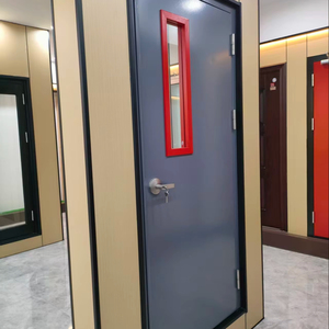 Porte coupe-feu en métal creux certifiée UL de qualité supérieure, construction en acier robuste, porte résistante au feu pour bâtiments commerciaux - Product Image 1