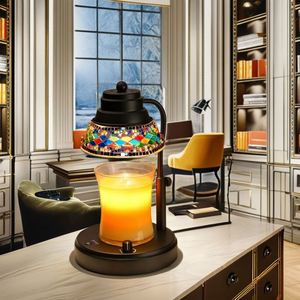 Lámpara Eléctrica de Cristal con Forma de Diamante, Colorida, para Derretir Cera, con Temporizador y Regulador de Intensidad, Calentador de Velas - Product Image 2