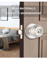 Serrure de confidentialité à bouton en alliage de zinc personnalisée, design moderne, installation facile pour chambre et salle de bain