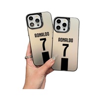 Coque à la mode Ronaldo Football Star pour iPhone XR XS 11 12 13 Mini 14 15 16 Pro Max Lucky No.7 Designer PC coque de téléphone