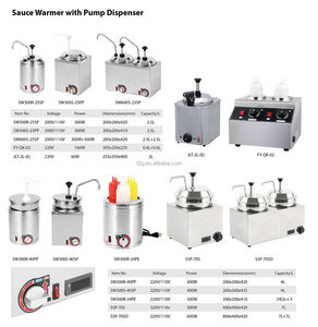 New Silver Stainless Steel Nacho Cheese <b>Dispenser</b> Electric Warmer <b>Pump</b> - Product Image 6