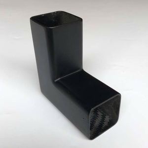 Conector de Tubo Cuadrado en Forma de L de Fibra de Carbono 3K SHENYU, 5 mm de Grosor, Temperatura de Trabajo de 200 °C, Ligero y de Alta Resistencia para Estructura de Drones - Product Image 1