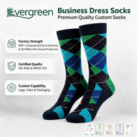 Chaussettes habillées pour hommes, douces et respirantes, à motif personnalisé, pour le bureau, les mariages et le quotidien, avec logo et taille personnalisables