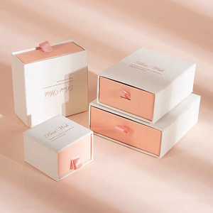 Customized Luxury Mini White Jewellery Gift Box Package Necklace Jewelry Box Packaging - Product Image 3