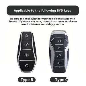 Convient pour la coque de clé BYD Song DM, étui de clé en métal, coque de protection - Product Image 2