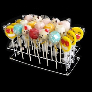 Rõ ràng Acrylic có thể gập lại hiển thị Rack chủ thanh lịch hiện đại đứng cho nến Lollipop bánh cho Pop trang trí thân thiện với môi - Product Image 5