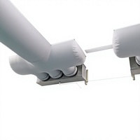 Conduit d'air flexible en tissu polyester antibactérien et anti-moisissure pour système de ventilation CVC, idéal pour ateliers alimentaires et salles blanches