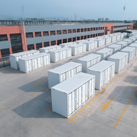 Système de stockage d'énergie industriel et commercial de 2 MWh 1 MW en conteneur de 20 pieds, connecté au réseau, batterie solaire LiFePO4 à refroidissement liquide, 8000 cycles