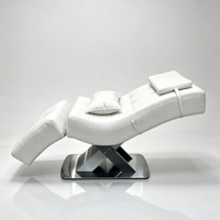 Table de massage pour cils, chaise de soin du visage pour spa et salon, lit de cils rose incurvé, lit de soin du visage, lit de cils électrique de luxe pour salon de beauté
