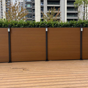 Paneles de Cerca de WPC Compuesto de Calidad, 6x6 Pulgadas, Paneles de Cerca de Jardín Modernos de Madera Plástica para Exteriores - Product Image 1