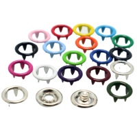 Tapa de anillo de Color pintado con revestimiento de esmalte personalizado, botón a presión de 8MM, 9MM, 10MM, 11MM, 11,5 MM, 12MM, 13MM, 14MM y 15MM