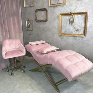 Kursi <span class=keywords><strong>Salon</strong></span> Ekstensi Bulu Mata Mewah Melengkung, Kursi <span class=keywords><strong>Salon</strong></span> Kecantikan, Kursi Bulu Mata, Alat Peregangan untuk Bulu Mata, Sofa Pijat - Product Image 1