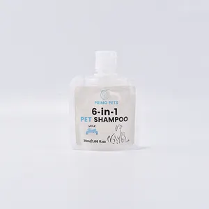 Private Label Wholesale 6-in-1 Coconut Fragrance 30ml Effective Cleaning Non-Irritating Pet Shampoo