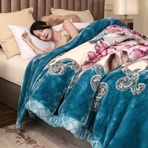 Couverture de literie de salon de luxe couverture reine taille <span class=keywords><strong>vache</strong></span> imprimer épaissir flanelle couverture polaire - Product Image 5