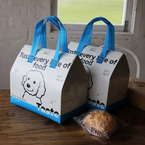 ถุงส่งอาหารแบบไม่ถักทอ บุฟอยล์อะลูมิเนียม บรรจุภัณฑ์เก็บความร้อนแบบใช้แล้วทิ้ง สำหรับร้านอาหาร น้ำผลไม้ กาแฟ เค้ก ถุงใส่กลับบ้าน - Product Image 2