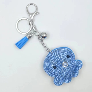 <span class=keywords><strong>Huisen</strong></span> lindo pulpo coche llavero caliente Animal marino Metal colgante cristalino acentuado llavero - Product Image 6