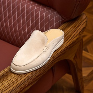 Nouveaux mocassins en cuir anti-fourrure pour hommes, semelle souple, confortables pour les pieds, chaussures décontractées polyvalentes pour personnes paresseuses, pantoufles pour hommes. - Product Image 4