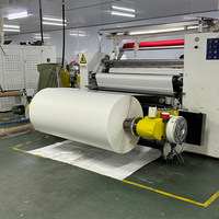 Rouleau géant d'étiquettes autocollantes imperméables en PET argenté mat de 50 m, avec support de transfert jaune de 130 g, directement de l'usine, pour applications électriques