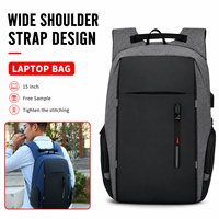 Sac à dos unisexe en tissu Oxford avec fermeture éclair, grand format, étanche, avec chargement USB, idéal pour les voyages d'affaires, personnalisable avec logo, haute qualité, vente chaude, tendance